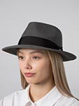 Шляпа LIERYS арт. 2198129 FEDORA WOOLFELT (серый)